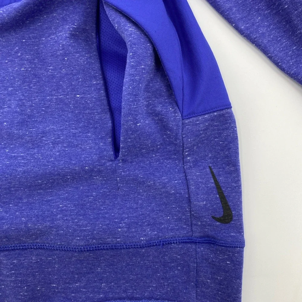 Nike‎ Yoga Dri FIT Hoodie Mens XL Blue Loose Fit Pullover Athleisure Sports Gym